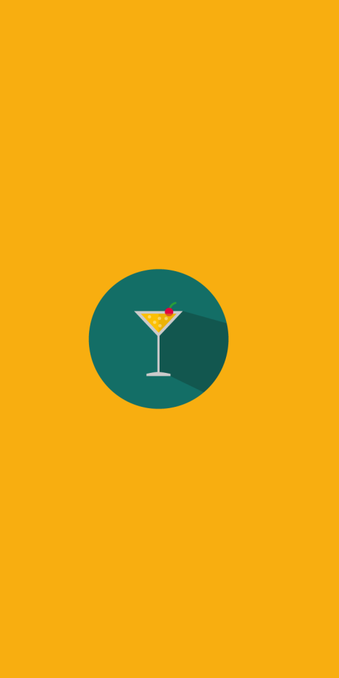 Cocktail Icon Logo App Design